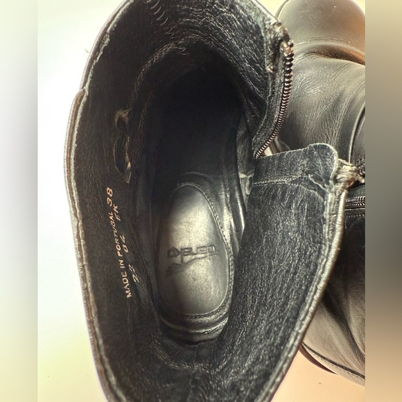 Dansko Bibi Ankle Boots Black Leather Low Heel Dual Buckle City EU 38 US 7.5/8 - Picture 14 of 16